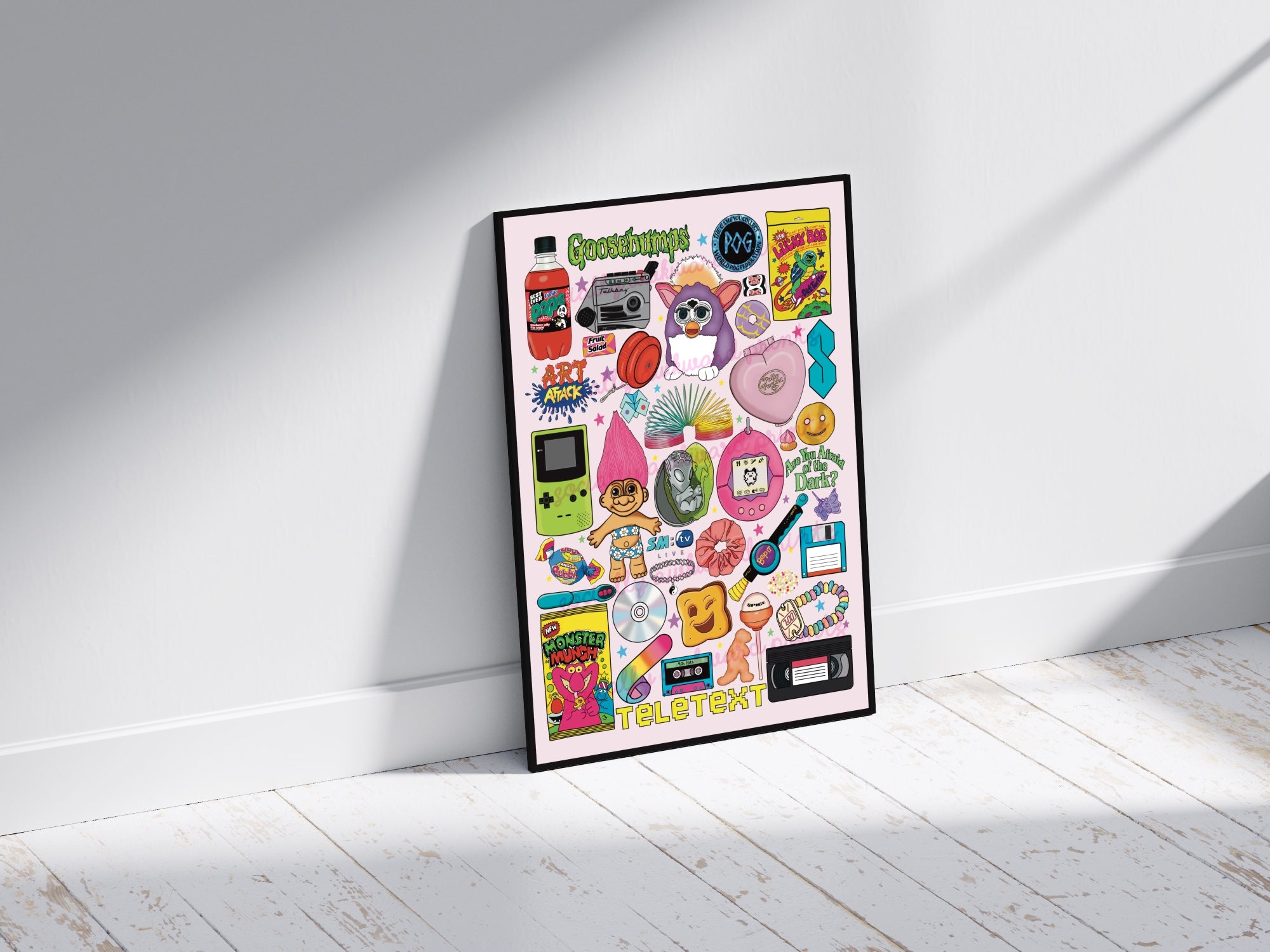 90s Nostalgia - A4 A3 Art Print – Socially Awkward Prints