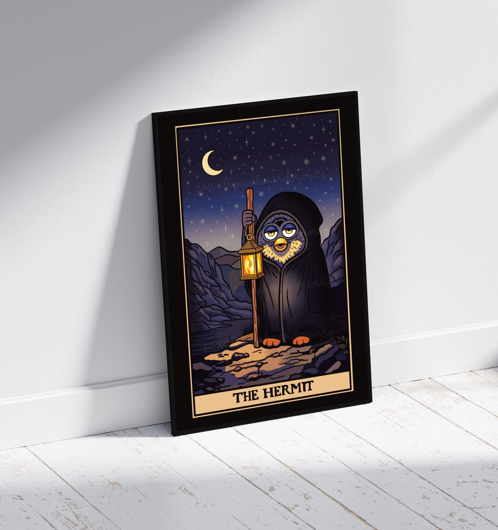 The Hermit Art Print – Tarot Inspired 90s Toy Wall Art A4 A3