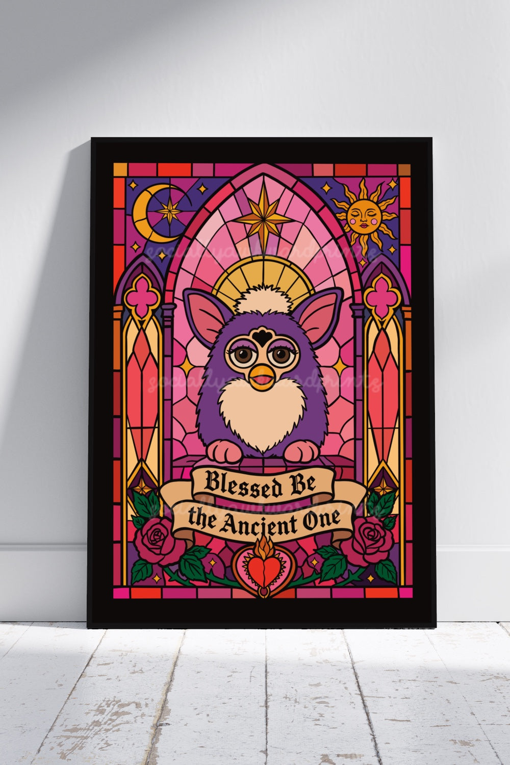 Blessed Be the Ancient One Art Print – Witchy 90s Toy Gothic Wall Blessed Be the Ancient One Art Print – Witchy 90s Toy Gothic Wall