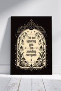 I’m Not Ignoring You Art Print – Funny Gothic Quote Wall Art | Alternative Celestial Decor | A4 A3